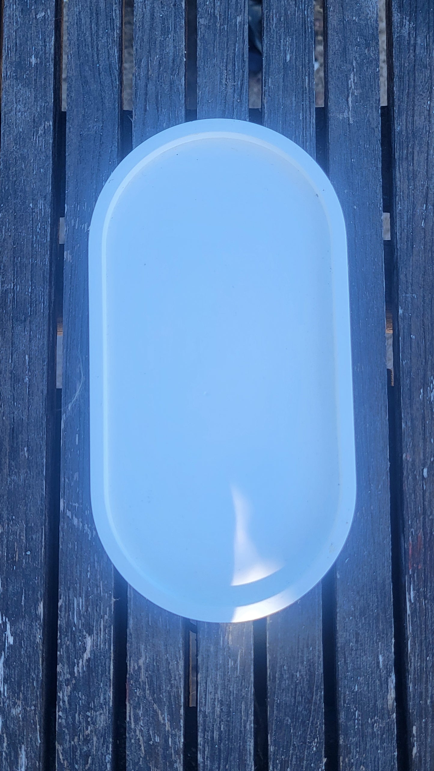 🌼 Petit plateau ovale en jesmonite